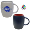 15 oz Puget Barrel Mug Satin Slate / Brick Red inside - 4 Color Process